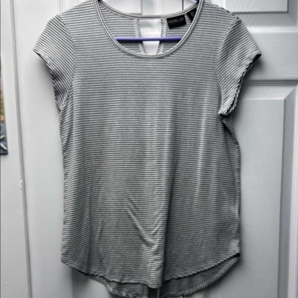 Rachel Zoe Gray Cap Sleeve Relaxed T-Shirt